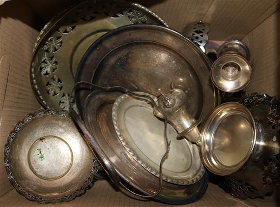 Quantity of silver plate